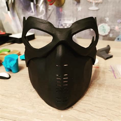 STL file Winter Soldier mask ・3D print object to.